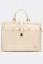Women's Briefcase Laptop Bag Quilted Ecru - 2