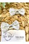 Gray White Polka Dot Hairless Baby Buckle, Double Cute Hair Pain-Free Ribbon Hairless Baby Buckle - 3