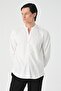 Men's judge collar long sleeve slim fit shirt - 3