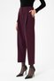 Burgundy Women's High Waist Straight Fit Short Pants - 3