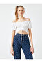 Gathered Crop T-Shirt - 3