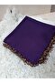 Yemeni Cheesecloth Hand Embroidered - 4 Edge Ring Beads, Scarf Writing Edge - 6