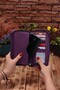 Long Wallet with Phone Compartment and Automatic Mechanism Card Holder Wallet Lover's Package - 3