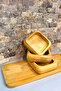3-Piece Bamboo Snack Bowl with Stand, Breakfast Bowl Set, Bamboo Nuts Set - 5