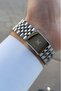 Men's Wrist Watch with Adjustable Band and Dark Blue Cordon White Color - 3