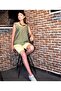 Women's Khaki Thick Strap Round Neck Buttoned Sleeveless Linen Casual Shirt Blouse 2910286 - 2
