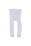 Baby Girl White Glitter Tulle Bow Pantyhose 0-6 Months - 3