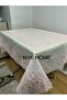 Lace Look Oilcloth Tablecloth Pudrarenk Size 120+150 - 3