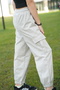 Oversize Striped Short Sleeve T-Shirts & Cargo Pockets, Elastic Leg Bottom Comfortable Set - 8