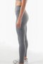 Destiny Women's Ultra Stretchy-Light Dark High Waist Gray Sports Leggings - 6