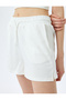 Mini Shorts with Lace-Up Waist Pocket Detail - 5