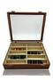 Diji 10-Piece Tan Glasses Box and Bag Set