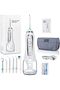 Cordless Water Flosser, 5 Modes, 6 Tips, 300ML Tank, Rechargeable Oral Irrigator (White-H6)