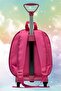 Girls' Kindergarten Children's 3D Eva Color Printed Backpack and School Bag with Squeegee Wheel - 6