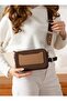 Justpolo Women's Original 3-Section Double Strap Shoulder and Crossbody Bag - 5