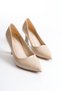 Beige Patent Leather Stiletto Heeled Shoes High Heeled Shoes Women's High Heeled Shoes 9 cm Heel Length 2024 - 5