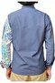 Chef Jacket Patterned Unisex Snap Fastener Long Sleeve Chef Cook Kitchen Jacket Ceramic Patterned - 4