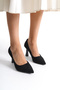 Black suede stiletto heels women's high heels 9 cm heel height 2024 - 3