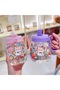 Strainer Cup Water Bottle, Adhesive and Straw, 15X13 - Purple- - 3