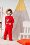 100% Cotton Boy's Pajamas Set with Pirate Pattern Bag and Mask - 4