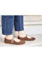 Pearl Stone Mary Jane Round Toe Daily Trend Comfortable Ballerinas - 7