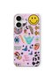 iPhone 16 Compatible Choose Happy Design Printed Transparent Case