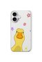 Duck Design Printed Transparent Case Compatible with iPhone 16 Plus