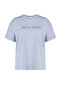 Mavi Geniş Kalıp Baskılı Bisiklet Yaka %100 Pamuk Örme T-shirt TBBSS23BF00015 - 7