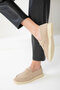 Beige Suede Women's Casual Shoes 20265 - 5