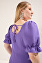 Purple A-Line Mini Woven Dress Tbbss24Ah00017 - 4