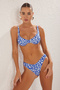 Etnik Desenli V Kesim Regular Normal Bel Bikini Altı TBESS21BA0168 - 3