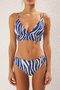 Zebra Desenli Regular Normal Bel Bikini Altı TBESS21BA0228 - 4