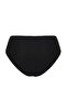 Siyah Drapeli Regular Yüksek Bel Basic Bikini Altı TBESS24BA00145 - 7