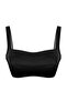 Siyah Büzgü Detaylı Bralette Kaplı Basic Bikini Üstü TBESS25BU00035 - 7