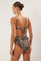 Leopar Desenli Balconette Kaplı Bikini Üstü TBESS24BU00121 - 5