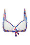 Çiçek Desenli Balconette Kaplı Bikini Üstü TBESS24BU00121 - 5