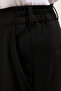 Siyah Wideleg Baggy Rahat Kalıp Dokuma Kumaş Pantolon TMNSS25PL00009 - 6