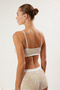 Multi Color 2-Pack Cotton Floral Underwire Free Cupless Strap Bralette Knitted Bra Thmss25Su00028 - 9