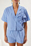 Blue*001 Plain Woven 100% Cotton - 3