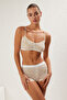 Multi Color 2-Pack Cotton Floral Underwire Free Cupless Strap Bralette Knitted Bra Thmss25Su00028 - 7