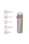 Insulated 500ml Vacuum Flask w/ 2x 150ml Cup-Ivory - 3