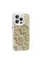 iPhone 15 Pro - Case Flower Pattern Shiny Rhinestone Hard Silicone Garden Cover - Colorful - 7