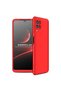 Galaxy A22 4g Compatible Case Bottom-Top Snap-On 3 Piece Ays Cover - Red - T21875