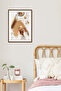 One Piece Brown Real Wood Framed Painting Set - Model 15