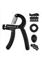 Hand Grip Strengthener Set of 5 - Finger Trainer, Stretch Band, Resistance Ring, Exercise Ball