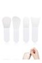 Mini Silicone Set with 4 Different Heads Mask, Body Lotion, Conditioner, Oil Serum Application Spatula - 3