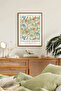 One Piece Brown Real Wood Framed Painting Set - Model 40
