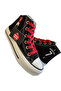 Ronaldo Printed Black Red Lace-Up High Top Sneakers Sneakers - 2