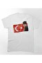 Flaged Ataturk Printed Oversize Casual Boyfriend T-Shirt - 4