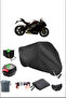 Black Ducati Panigale V4 Sp Rear Bag Lock Compatible Waterproof Canvas (Motorcycle)